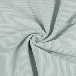 Tijdelijk Beschikbaar Boordstof gestreept 1mm ijsblauw