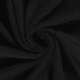 Badstof uni zwart Betrouwbaar