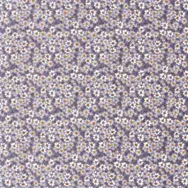 Aanbieding Nicky velours bloemen paars