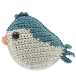 Nieuw Haakpakket vogeltje blauw - amigurumi diy kit