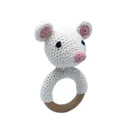 Haakpakket rammelaar muis - amigurumi diy kit Bestel Nu