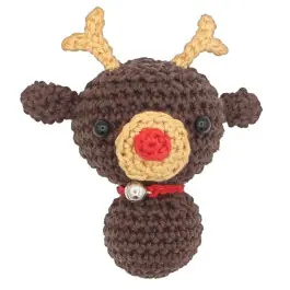 Haakpakket mini rendier hanger - amigurumi diy kit Finale Uitverkoop