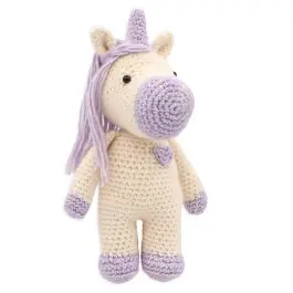 Tijdelijk Beschikbaar Haakpakket dolly eenhoorn - amigurumi diy kit