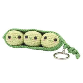 Op = Op Haakpakket doperwtjes in een peul - amigurumi diy kit