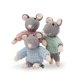 Haakpakket de drieling - amigurumi diy kit Gecertificeerd
