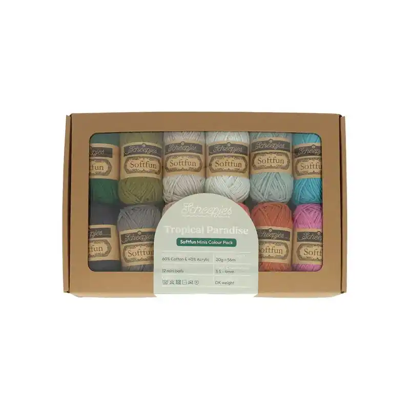 Scheepjes Softfun colour pack 12x20g Trop. Paradise 24939 Meest Verkocht