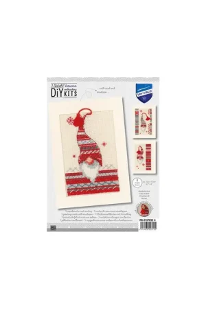 Wenskaart kit Kerstkabouters set van 3PN-0157032 Gereduceerde Prijs