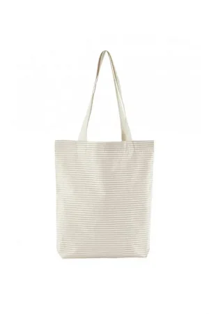 Striped Organic katoene tas red stripe Merkproduct