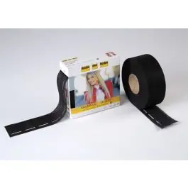 40 mm Kantenfix zwart band met stanslijn van VLIESELINE 025.235031 Beperkt Aanbod