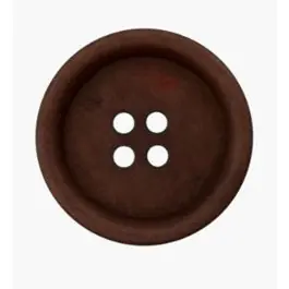 Corozo vier gaten knoop bruin van UNION KNOPF 0049493 012 0022 Nieuw