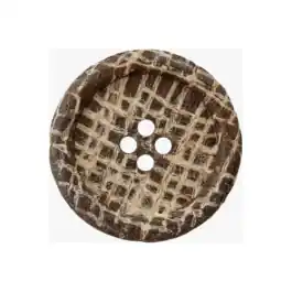 Bestel Nu Houten \\/ jute knoop van UNION KNOPF 453949 kl22