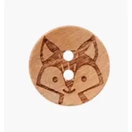 Exclusieve Aanbieding houten knoop 15mm VOS 0454099 015 0161