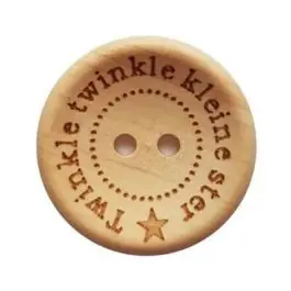 Actieprijs Houten knopen Twinkle Twinkle Kleine Ster 20mm 4stuks van DURABLE 020.1039