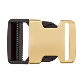 Beperkte Voorraad Klikgesp metaal en polyester goud van UNION KNOPF 500901