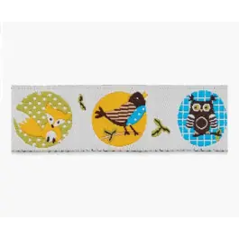 Weekendaanbieding Lint met bosdiertjes 16mm van UNION KNOPF 7101 kl12