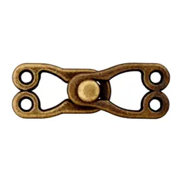 Direct Beschikbaar Metalen ovalen haak en oog sluiting 25mm van UNION KNOPF 500273