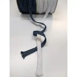 Direct Verzonden Plat geweven veter koord met glitter 10mm van RESTYLE 019.149