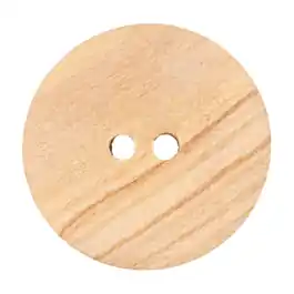 Beperkte Voorraad Platte houten knoop 2-gaats van UNION KNOPF 42134