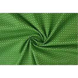 Geometrische ruit poplin groen 100% katoen WOUTERS 124-1 Hoge Kwaliteit