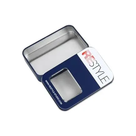 Gecertificeerd ReStyle Tinnen opbergbox met venster