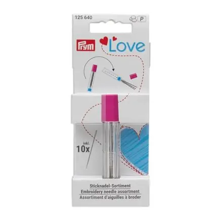 Voordeelprijs Prym Love borduurnaalden in naaldenkoker