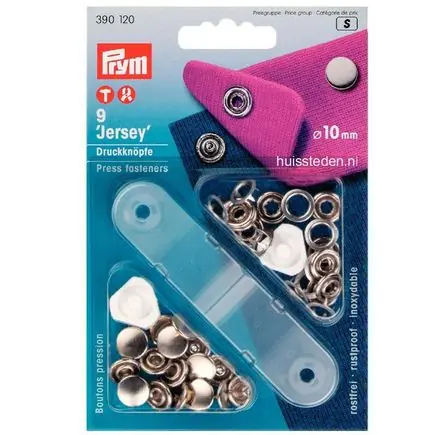 Betrouwbaar Prym Jersey drukknopen dicht, zilver Ø10mm