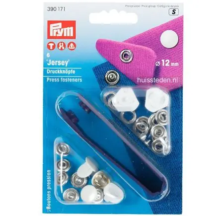 Beste Prijs Prym Jersey drukknopen dicht, wit Ø12mm