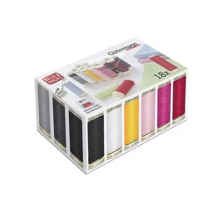 Gecertificeerd Gütermann gevulde Naaidoos met 18 klosjes