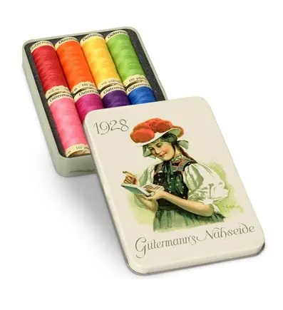 Gütermann Nostalgiedoos opvallende kleuren, 8st Beste Prijs
