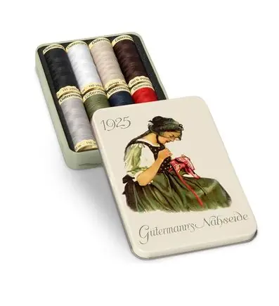 Betaalbaar Gütermann Nostalgiedoos basiskleuren, 8st