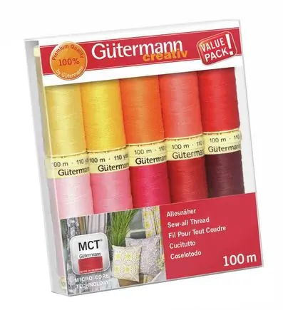 Gecertificeerd Gutermann Naaigarenset 10st, Col.4