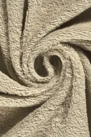 Veilige Betaling Badstof , dubbel gelust, effen beige . BA052