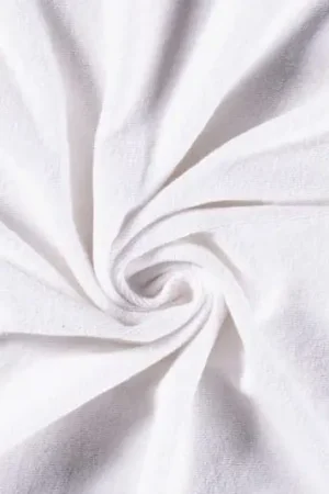 Badstof stretch, wit. BDS050 Populair