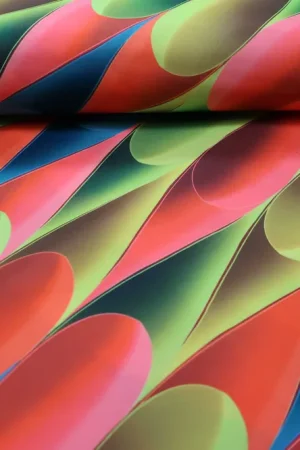Texture stof,drup print, neon kleuren, roze/groen/oranje, blauw. CT01 Laatste Versie