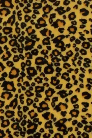 Velboa borg stof , panter print, geel. Q201 Rechtstreeks Van De Fabrikant