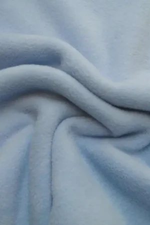 Beperkt Aanbod Fleece stof lichtblauw . FL002