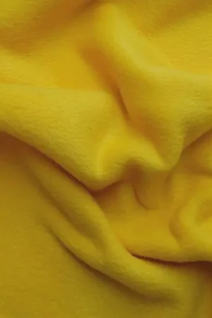 Tijdelijk Beschikbaar Fleece stof geel. FL035