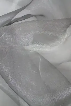 Tijdelijk Beschikbaar Organza, O2 zilver grijs