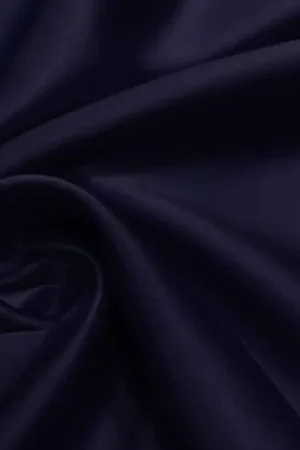 Alleen Vandaag Stretch satijn stof donkerblauw, ST600