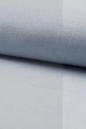 Uitverkoop Organic Cotton fleece, melange licht blauw, Z013