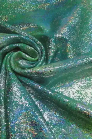 Alleen Vandaag Lycra stof sparkle, groen/zilver LY3618-20