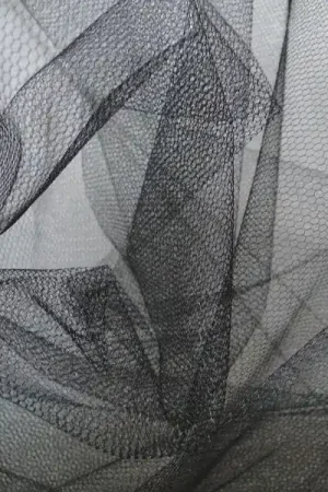 Tijdelijk Beschikbaar Bruidstule stof zwart