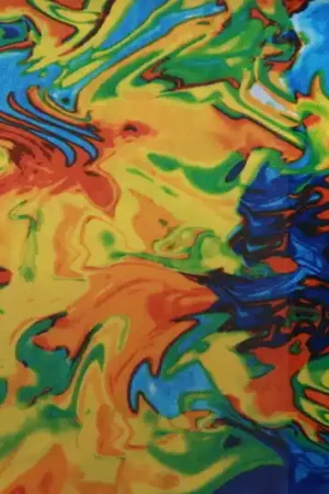 Texture stof, fantasie/verf print. R052 Goedkoop