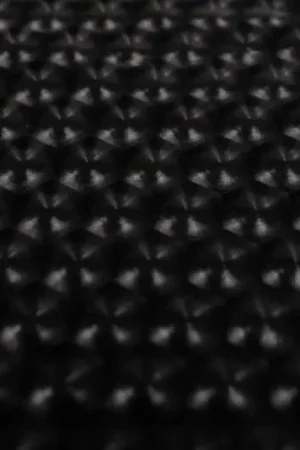 Uitverkoop Soft shell stof, hexagoon, zwart. C714