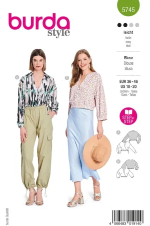 Speciale Aanbieding Burda Style, Naaipatroon Blouse, 5745