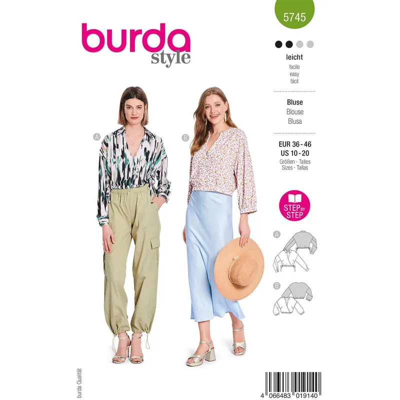 Speciale Aanbieding Burda Style, Naaipatroon Blouse, 5745