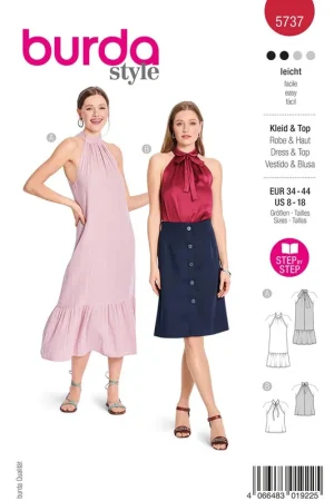 Beperkt Aanbod Burda Style, Naaipatroon Jurk en T-shirt 5737