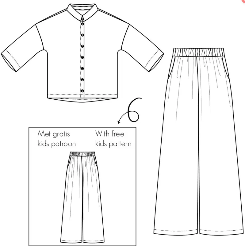 Uitverkoop Bel Etoile patroon – Kiki broek en blouse