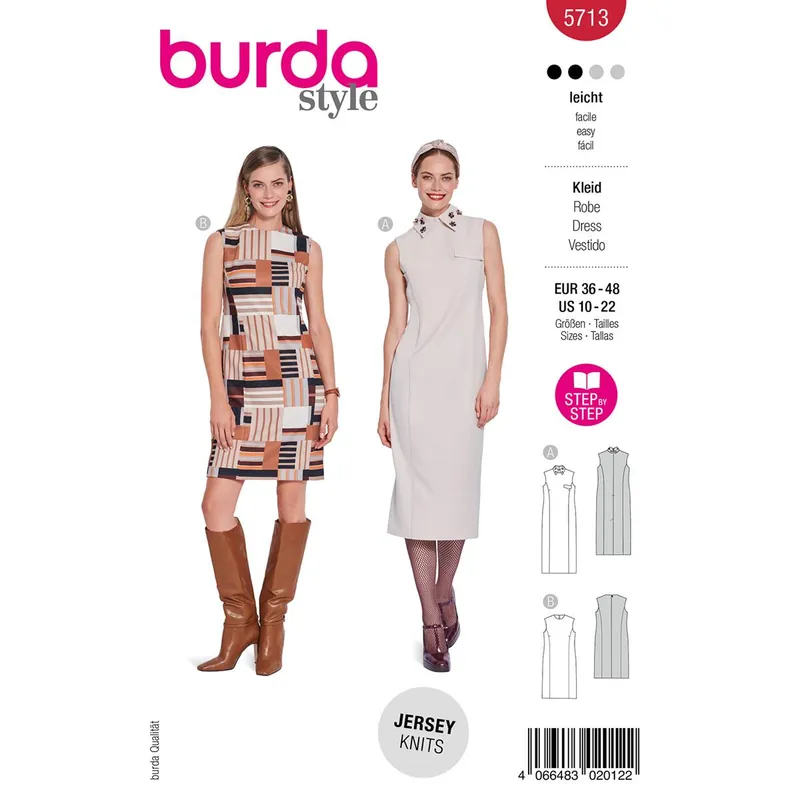 Beperkt Aanbod Burda Style, Naaipatroon jurken 5713