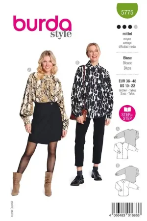Bestseller Burda Style, naaipatroon Blouse, maat 36-48. – 5775